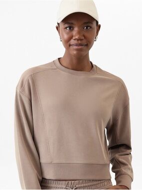 NWT Althleta Seasoft Rib Crewneck Sweatshirt Size XL